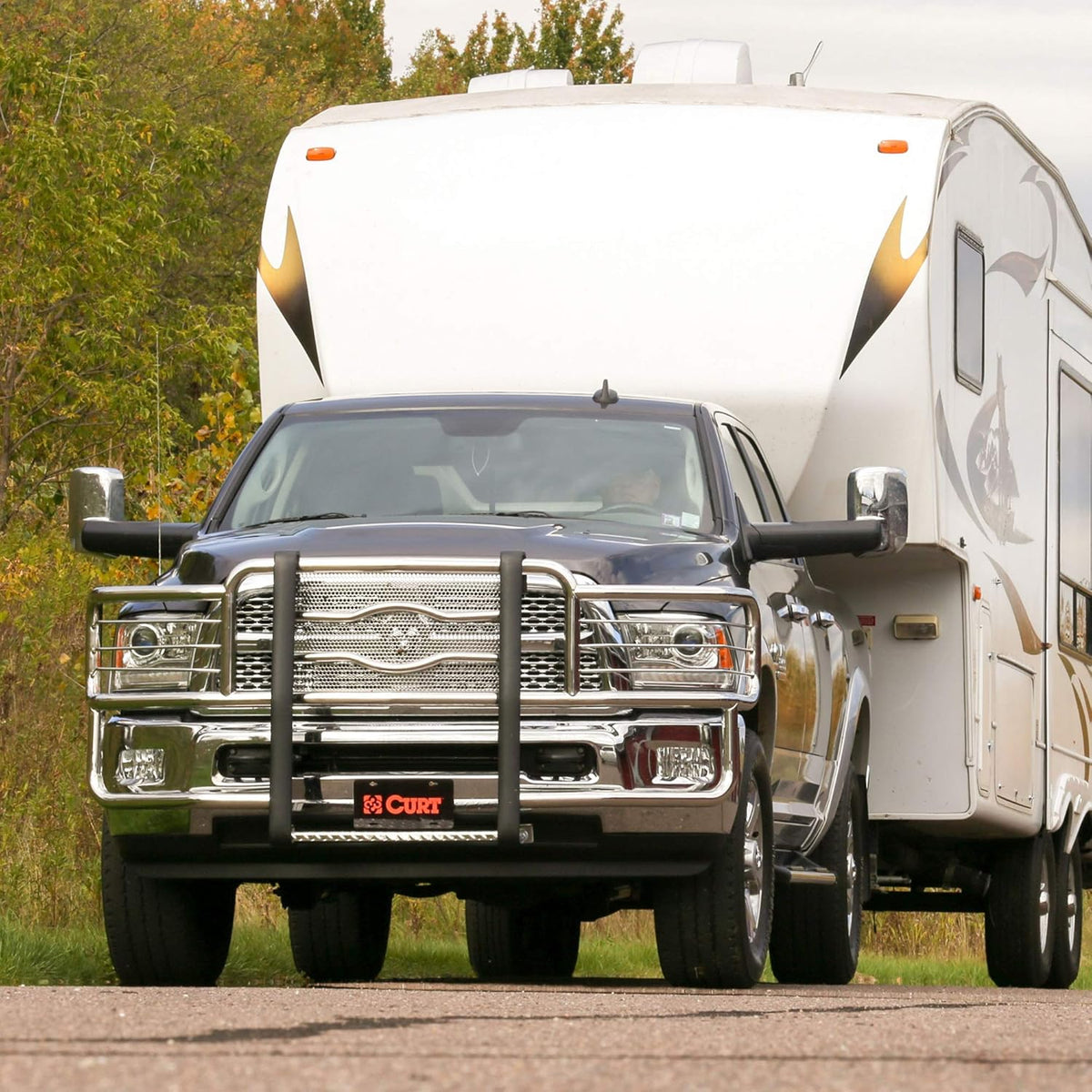 5th Wheel Hitch Rails, Carbide Black, 25,000 Pounds V350
