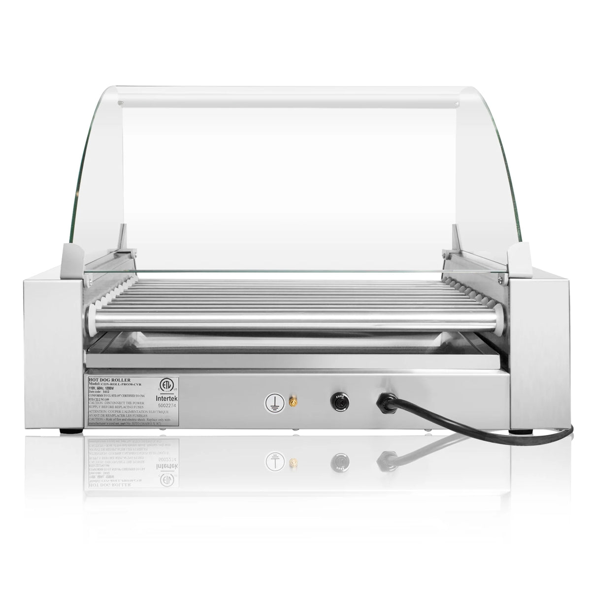30 Hot Dog 11 Roller Grill Cooker Machine 1200-Watt With Cover F971