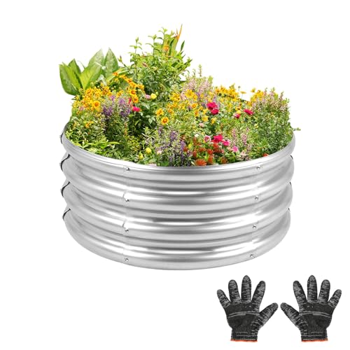 Galvanized Steel Raised Garden Bed Kit 2X2X1FT U344315