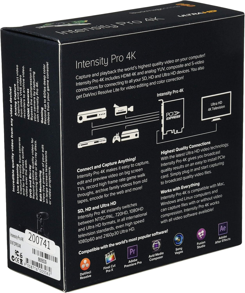 Intensity Pro 4K Capture & Playback Input/Output Card N87795