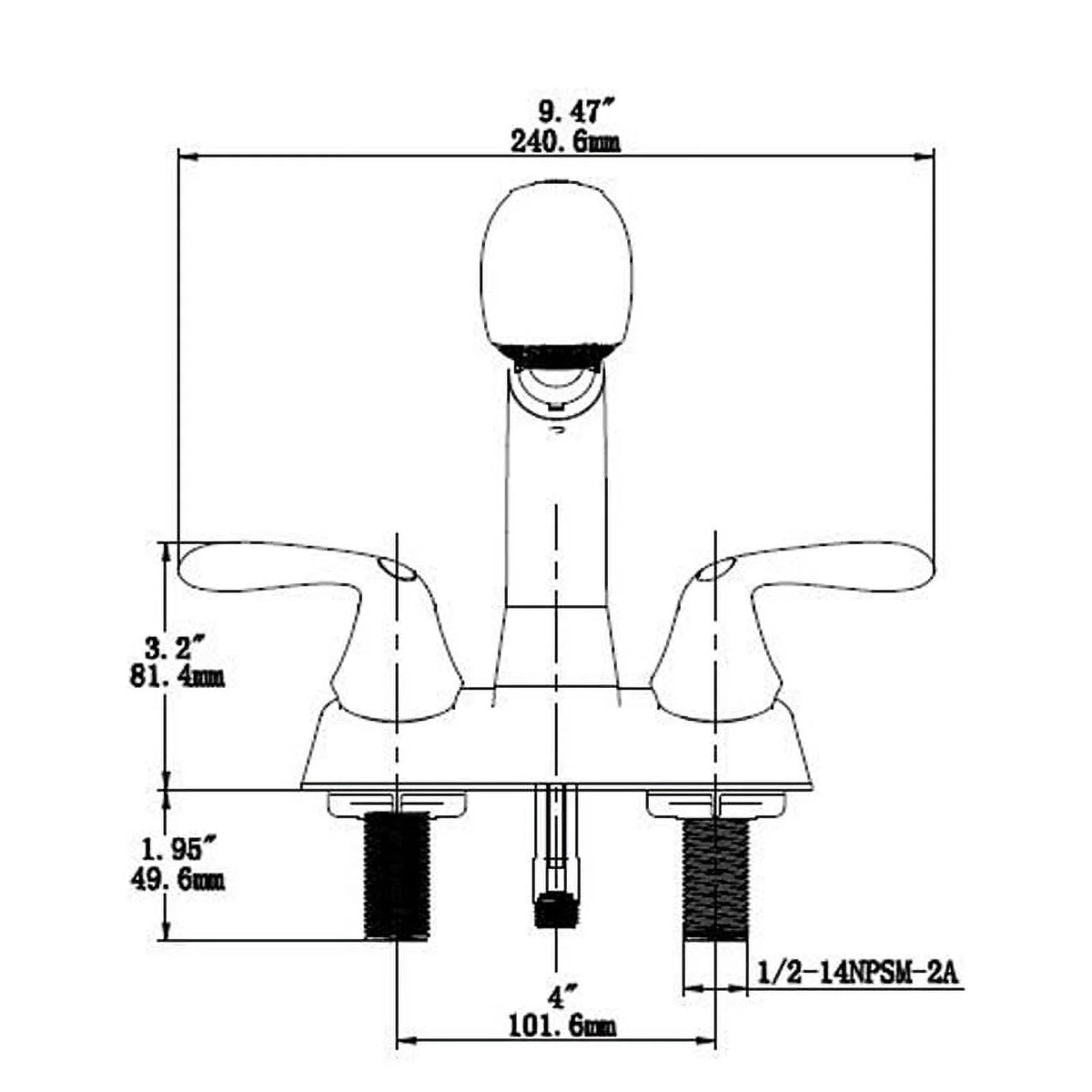 Chrome Two Handle Pullout Laundry Faucet G898