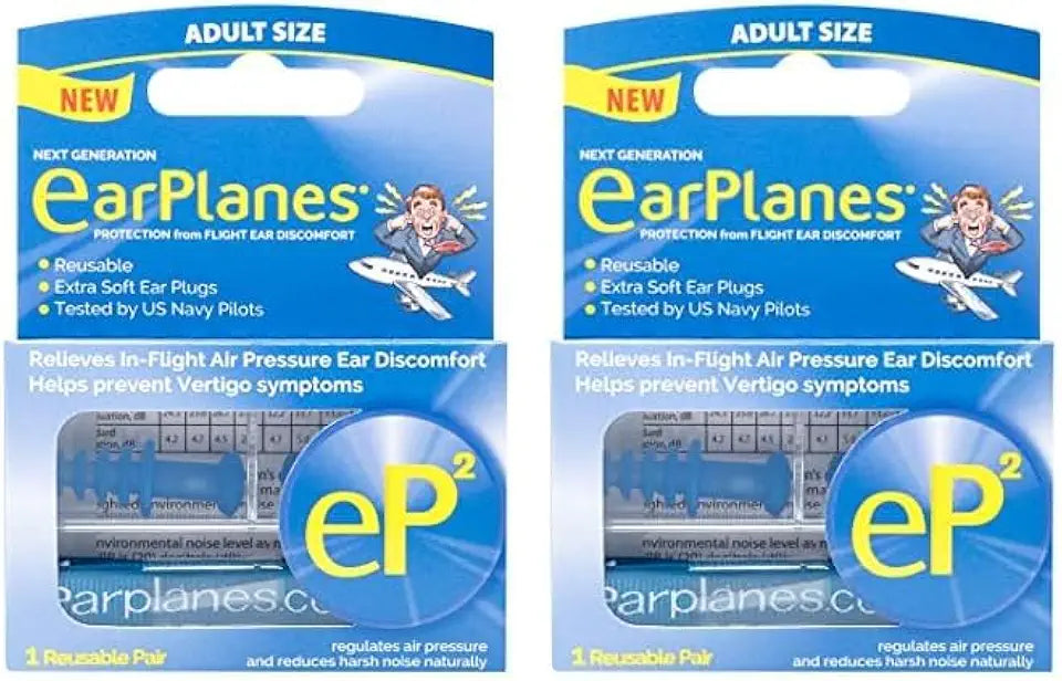 Earplugs Ear Protection 1 Reusable Pair Pack of 2 U370773