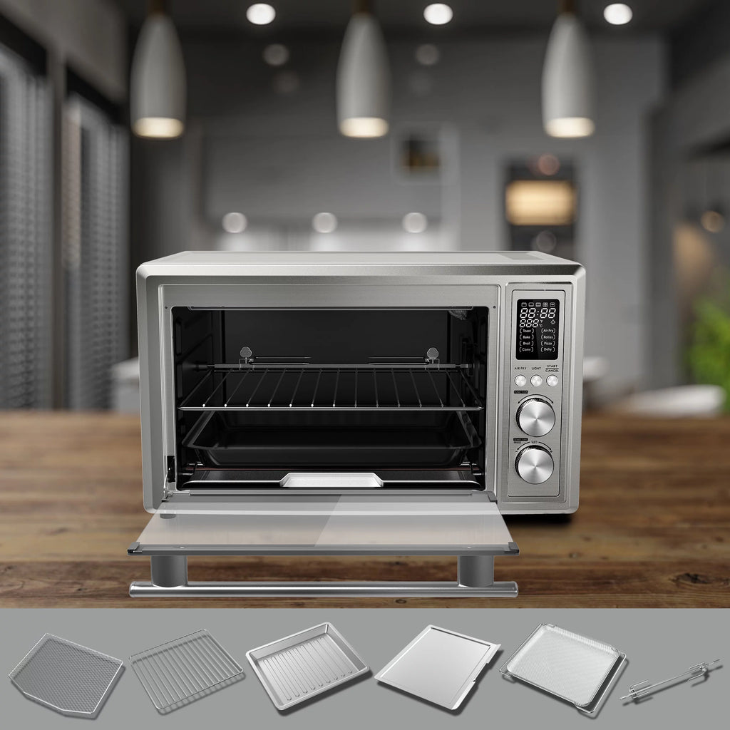 1.1 Cu.Ft. Digital Stainless Steel Toaster Oven with Air Fry O9126