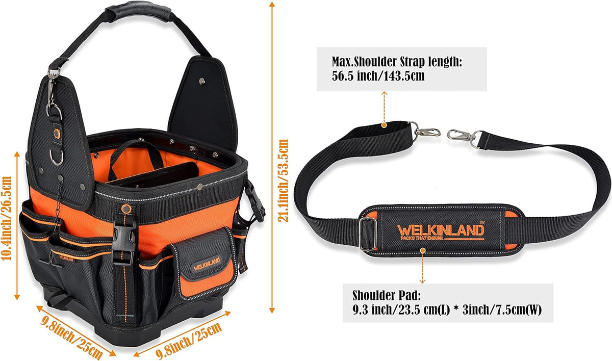 Hard-Based Open-Top Tool Bag A103