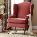 Red Wingback Chair D964