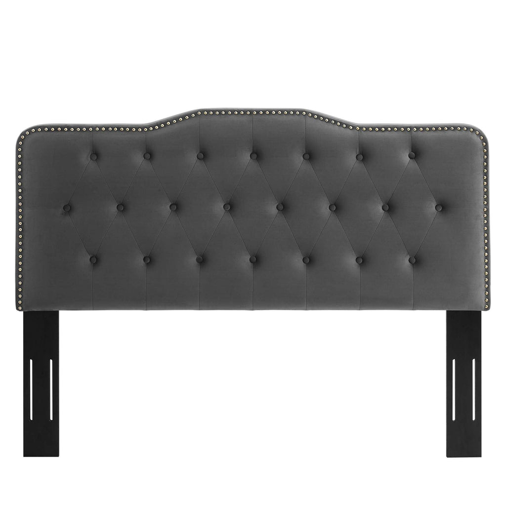 Pink Tufted Velvet Full/Queen Headboard E135