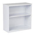 White Metal Bookcase J32677