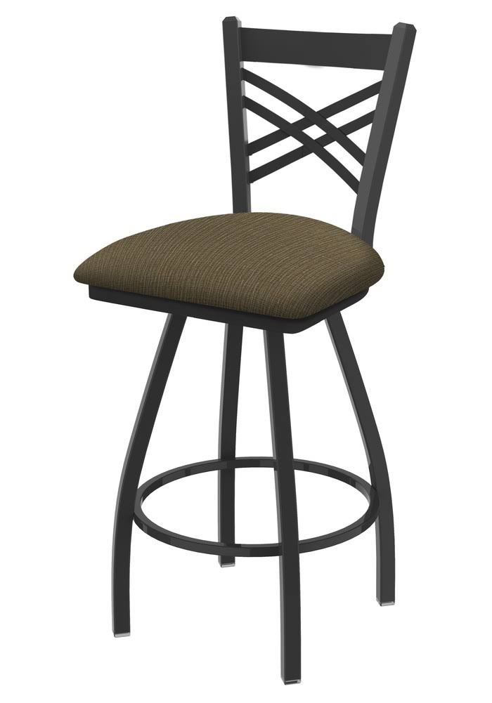 Pewter Swivel Stool with Summer Seat U8831