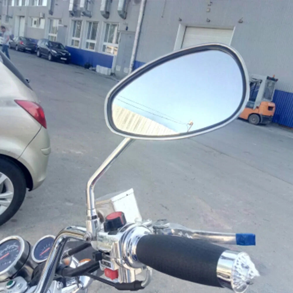 Oval Rear View Mirrors in Chrome M2760