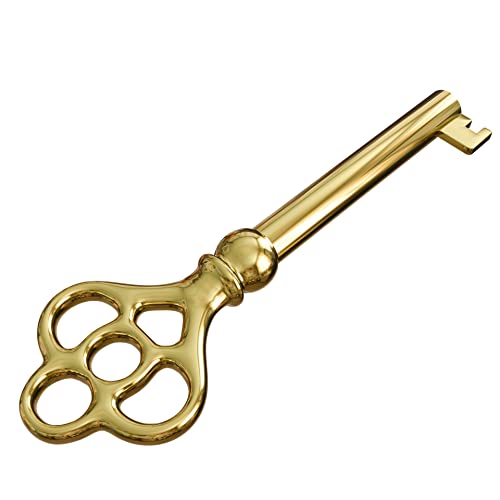 Hollow Barrel Brass Plated Replacement Skeleton Key (Pack of 1) R235155