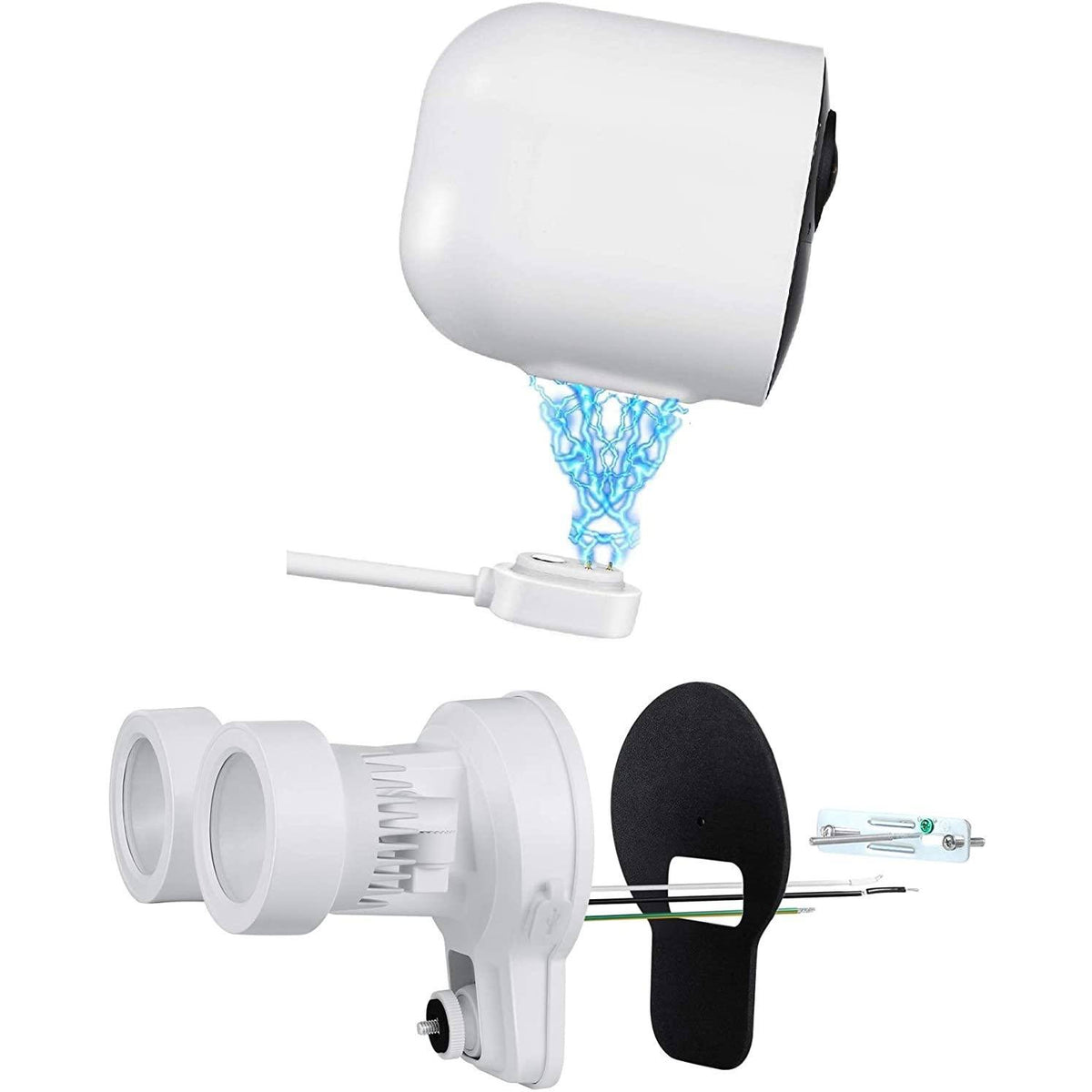 3-in-1 Floodlight, Charger and Mount (White) R563969