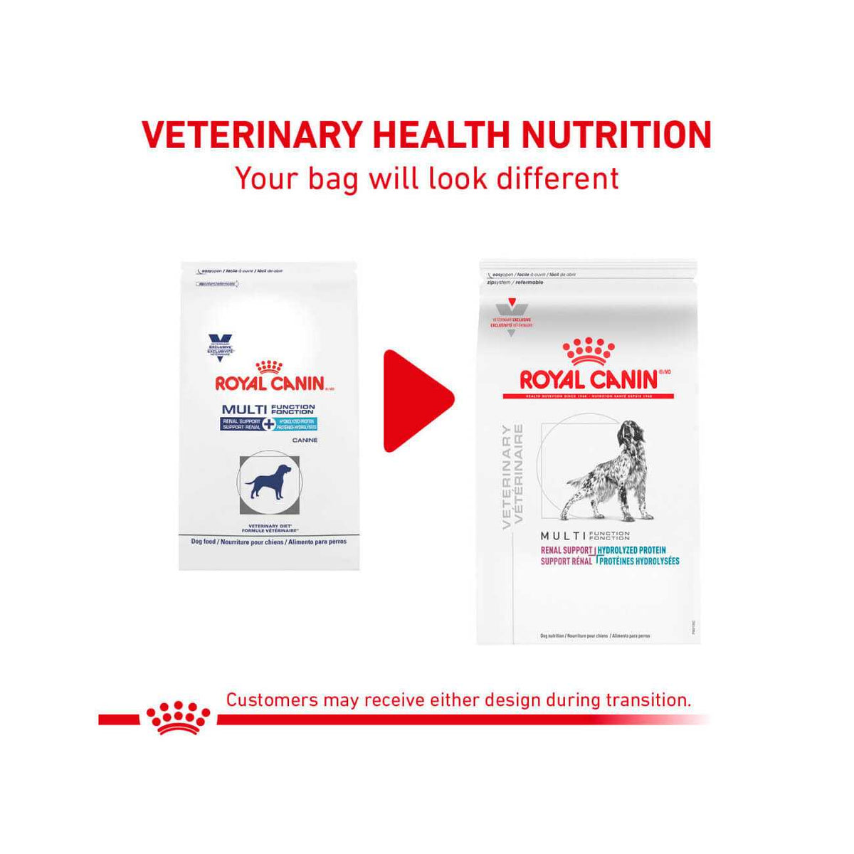 Veterinary Diet Canine Multifunction Renal Support Hydrolyzed Protein Dry Dog Food B665326