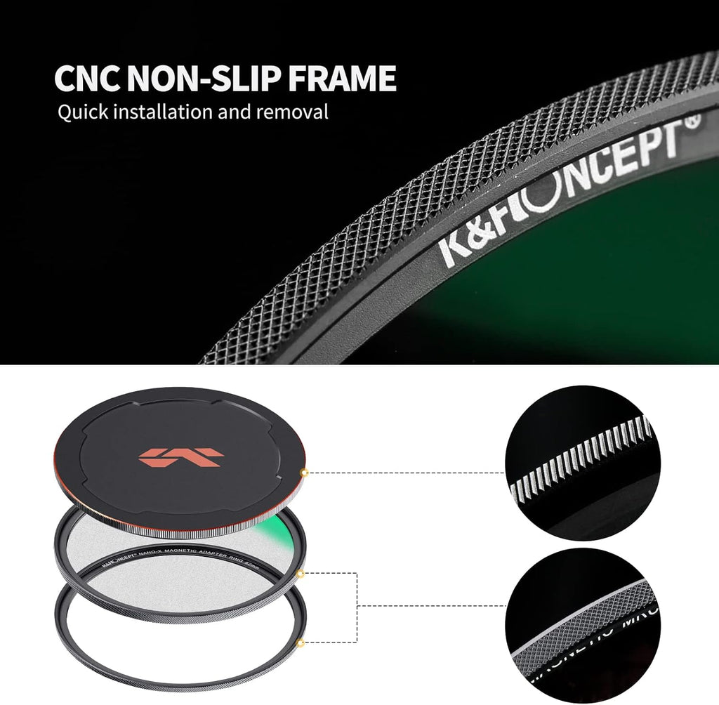 72mm Magnetic Black Soft Diffusion 1/4 Filter with 28 Multi-Layer Coatings N395