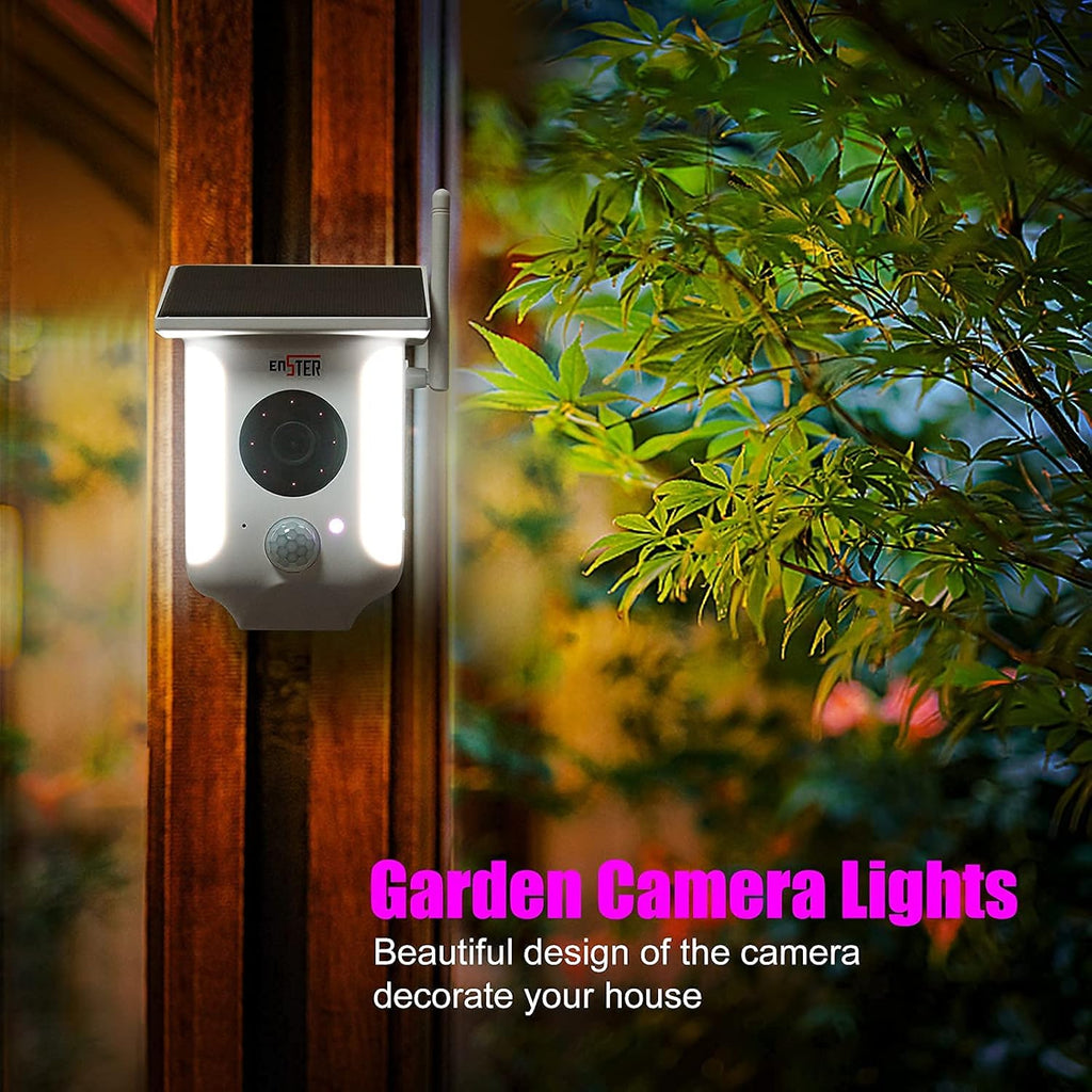 Solar Powered Security Outdoor Camera with Night Vision and 2-Way Talk M31729
