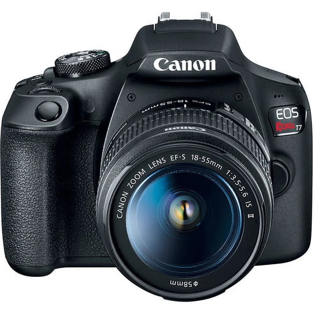 Digital SLR Camera with 24.1MP APS-C CMOS Sensor and 18-55mm f/3.5-5.6 IS II Lens (Black) + 75-300mm f/4-5.6 III Lens R7833