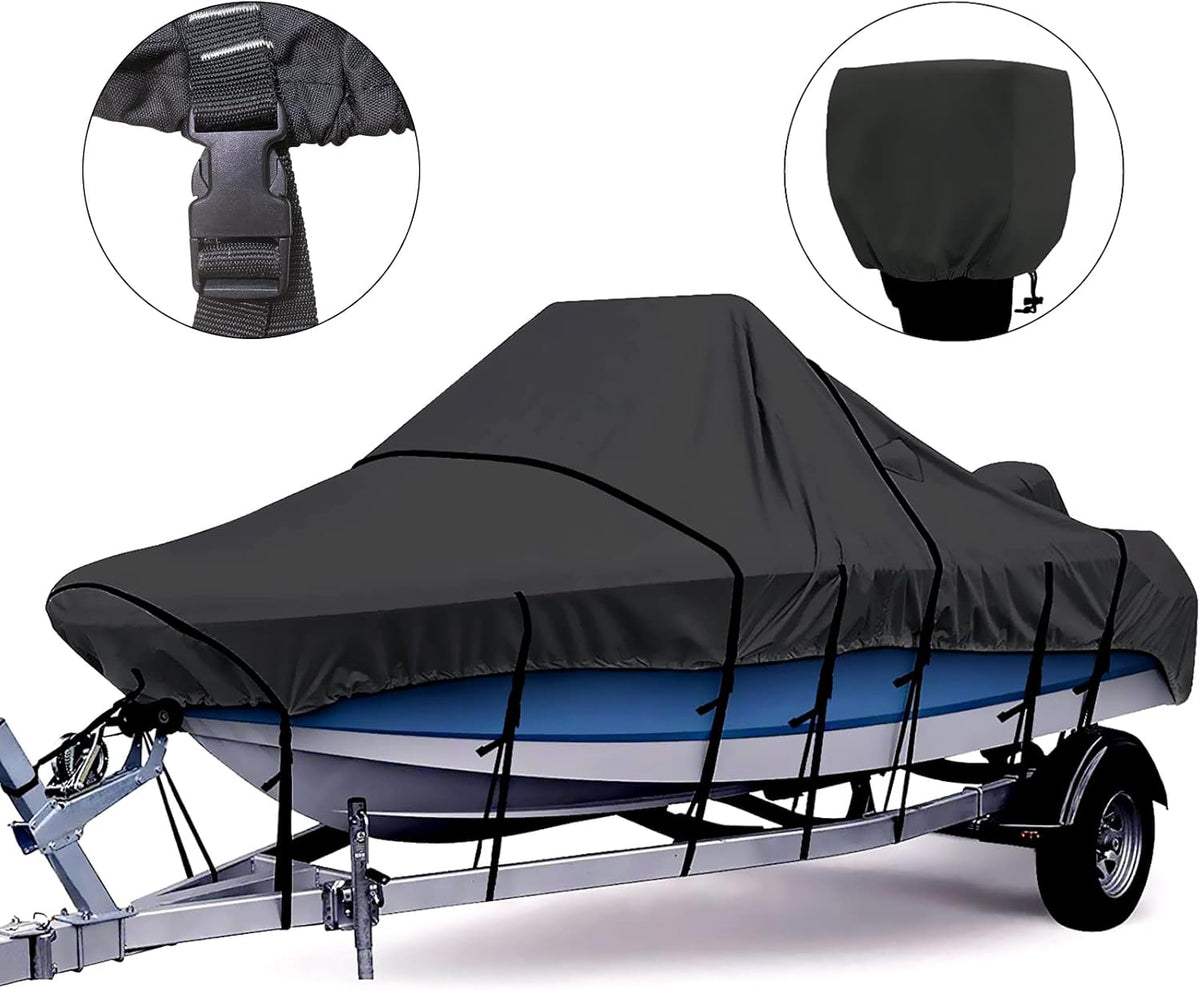 100% Waterproof Marine Grade Polyester Canvas Center Console Boat Cover J2981