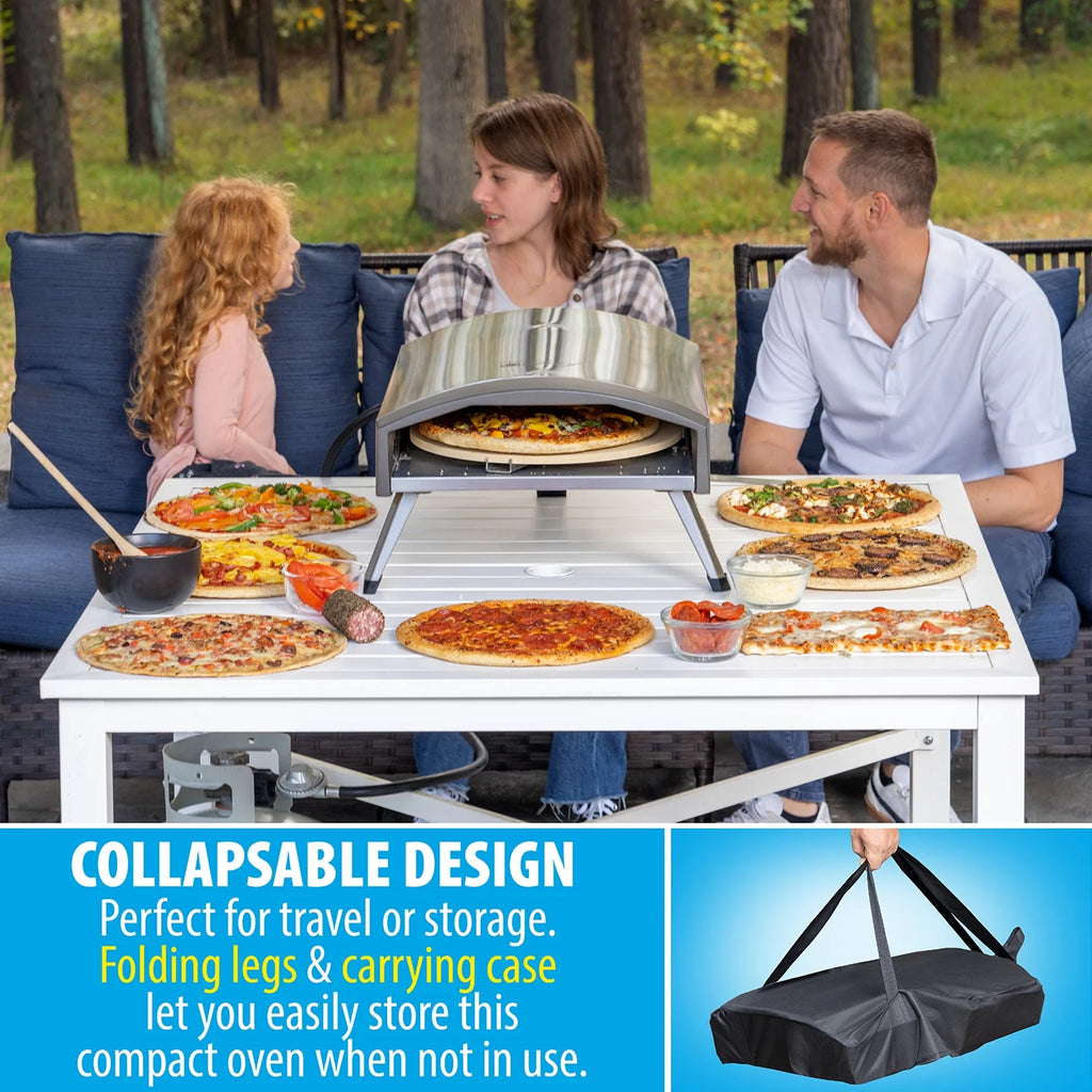 Portable Gas Pizza Oven with Baking Stone C471433