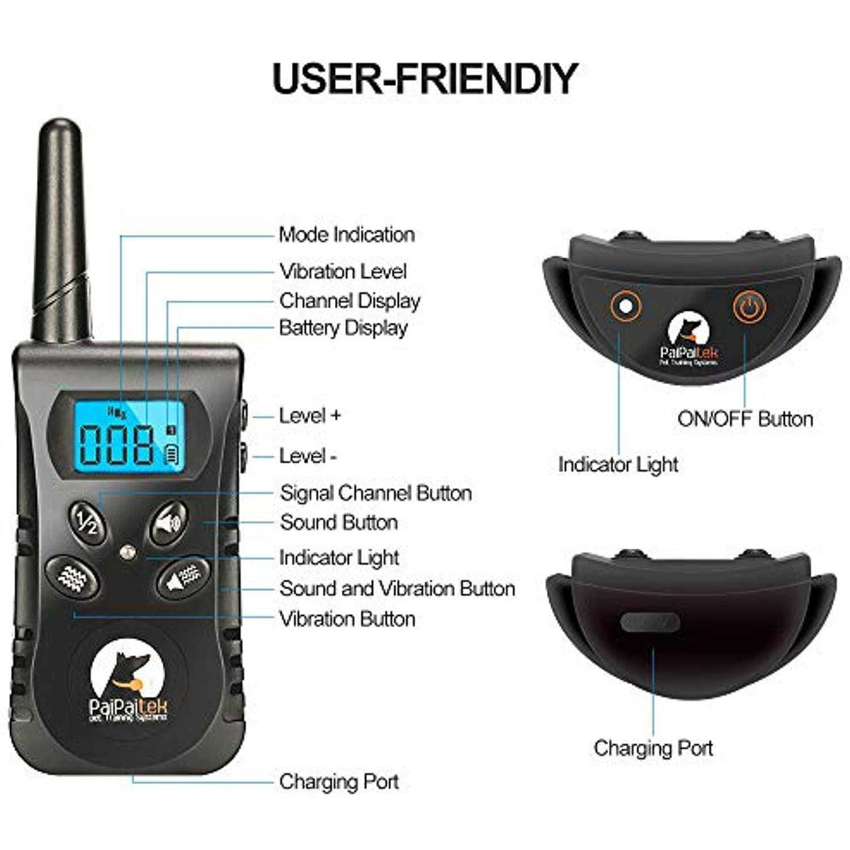 Dog Training Collar with Remote K26038