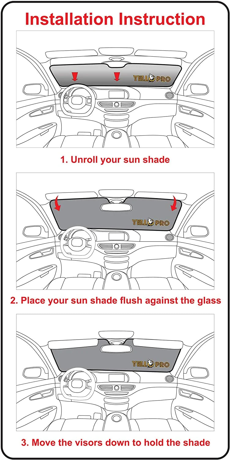 Front Windshield Sunshade for Tesla Model Y J982