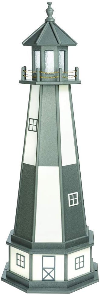 Decorative Lighthouse with Base Wood U2376