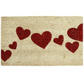 Red Hearts Coir Entrance Mat 18 x 30-inch N68758