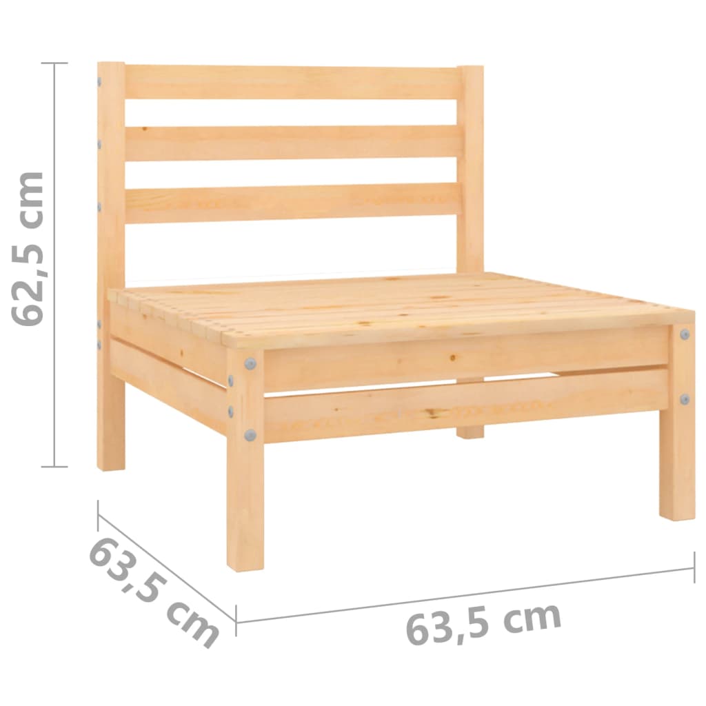 Patio 2-Seater Sofa Solid Pinewood O358