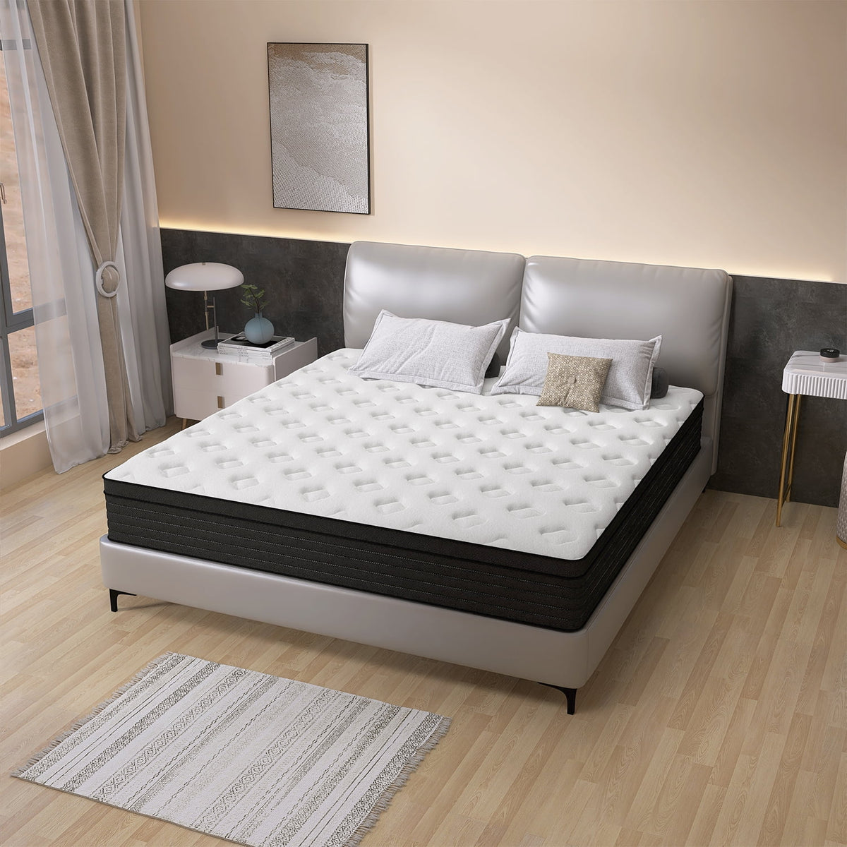 Queen 14 Inch Memory Foam Pocket Spring Mattress H3302