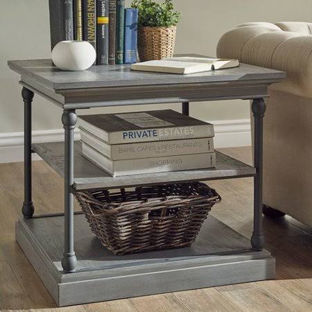 Frosting Gray End Table Q868