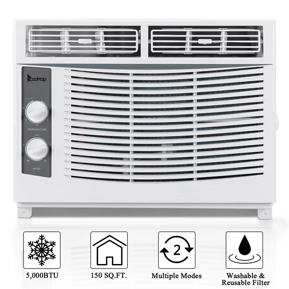 5000BTU 115V 450W White Window Air Conditioner T51049