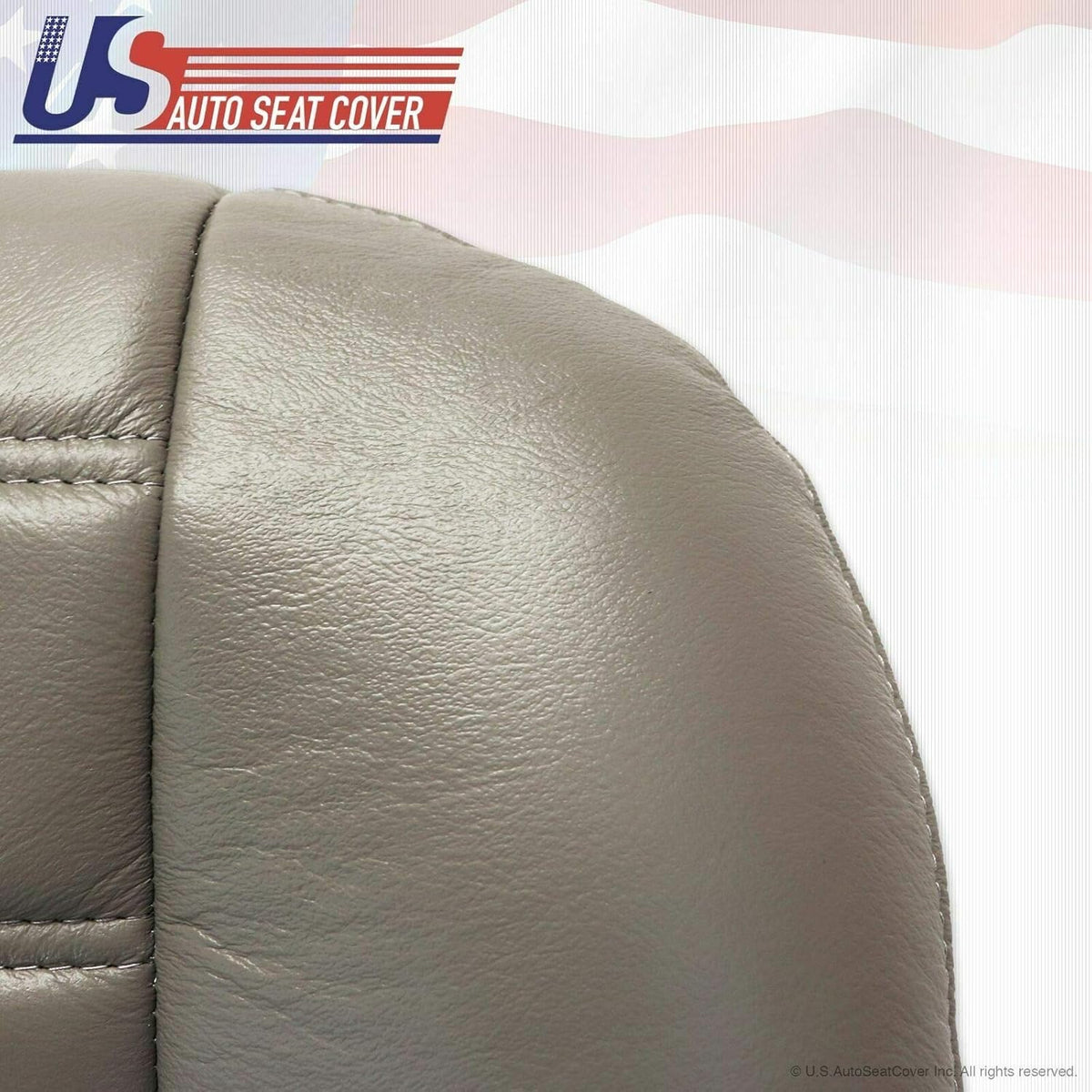 2003 to 2007 Hummer H2 Passenger Bottom Genuine Leather Seat Cover Wheat Gray Y962773