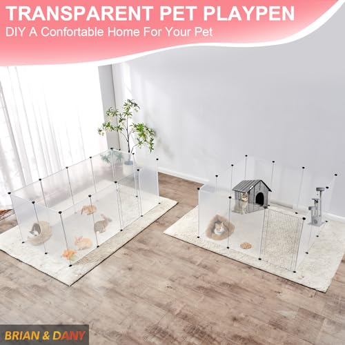 28 Panel Plastic Pet Playpen, Smoke, 13.8 X 13.8 inches R355