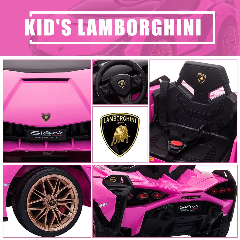 Pink 12V Electric Ride on Car with Remote Control G973994