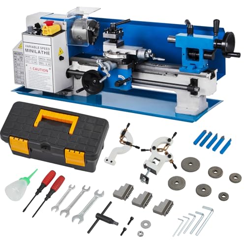 550W Mini Metal Lathe 7" x 12" Benchtop with 3-Jaw Chuck O816