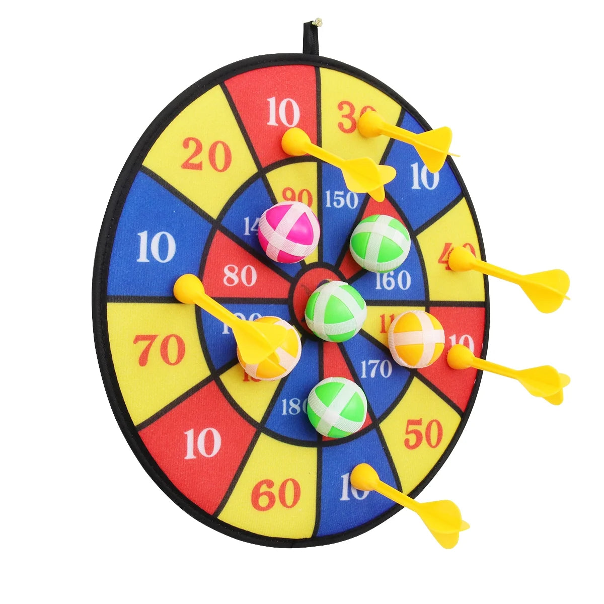 Flocking Dart Board with 4pcs Darts Dartboard Set M476249