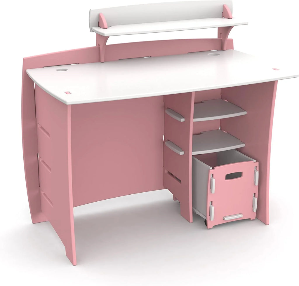 Children's Desk with Shelves and File Cart Set T891330