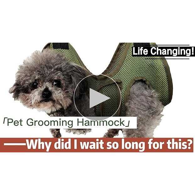 Breathable Dog Grooming Hammock Harness with Nail Clippers N332721