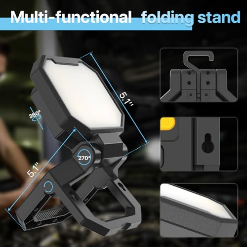 Rechargeable 2pack 40W 4000Lumens Magnetic Work Light Z698