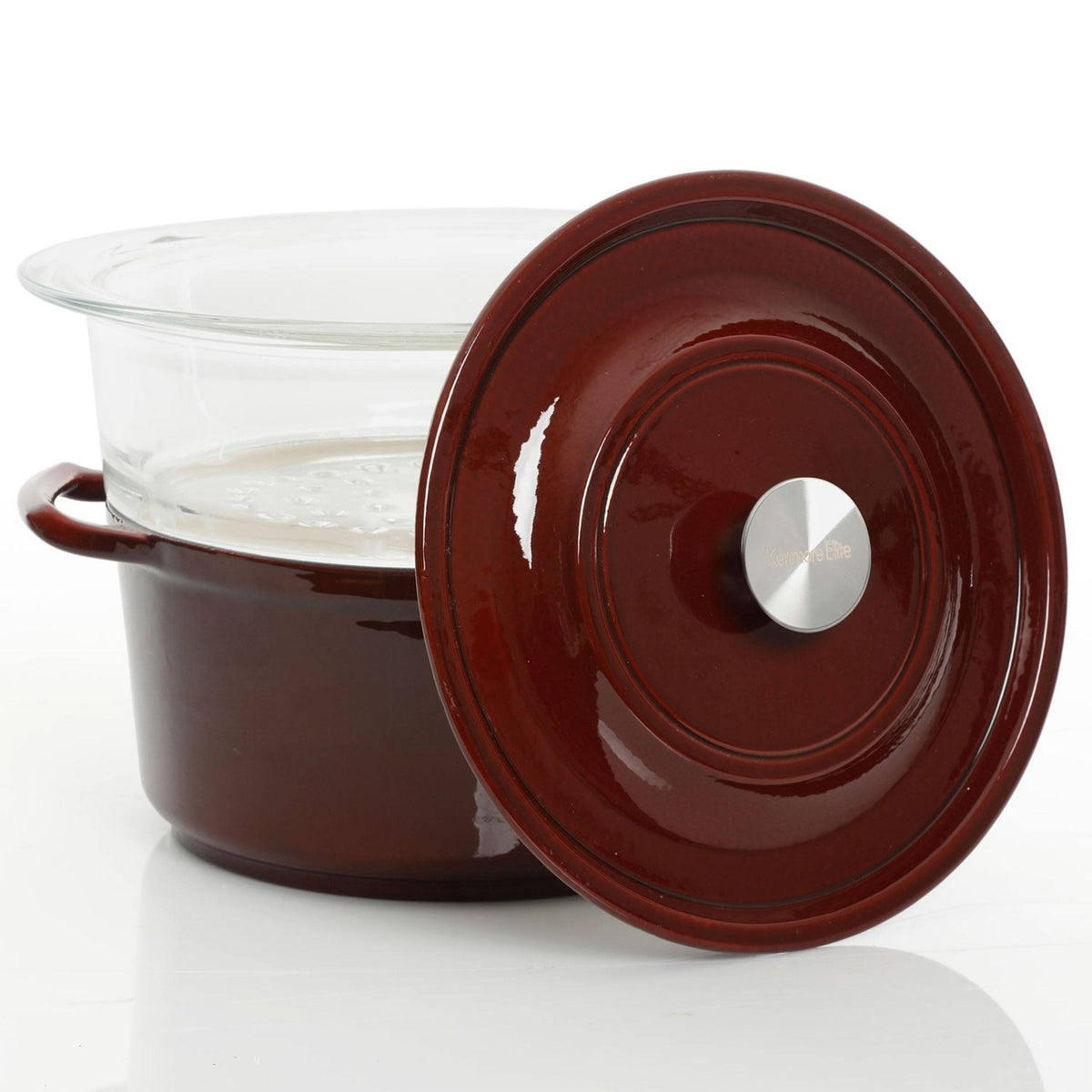 5qt Casserole with Glass Steamer I257179
