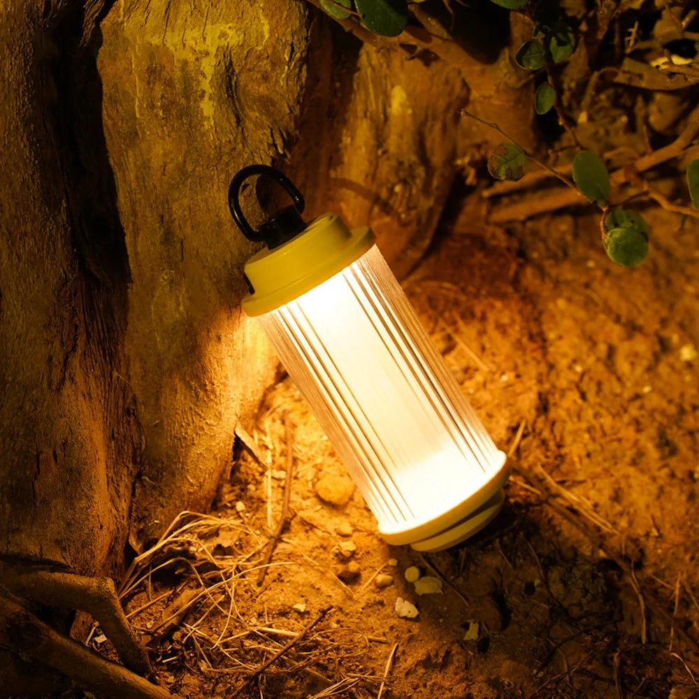 USB Rechargeable Portable Tent Lantern with Stepless Dimming C64730