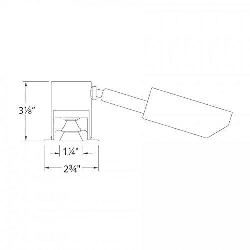 3000K Soft White LEDme Square Miniature Recessed D V67521