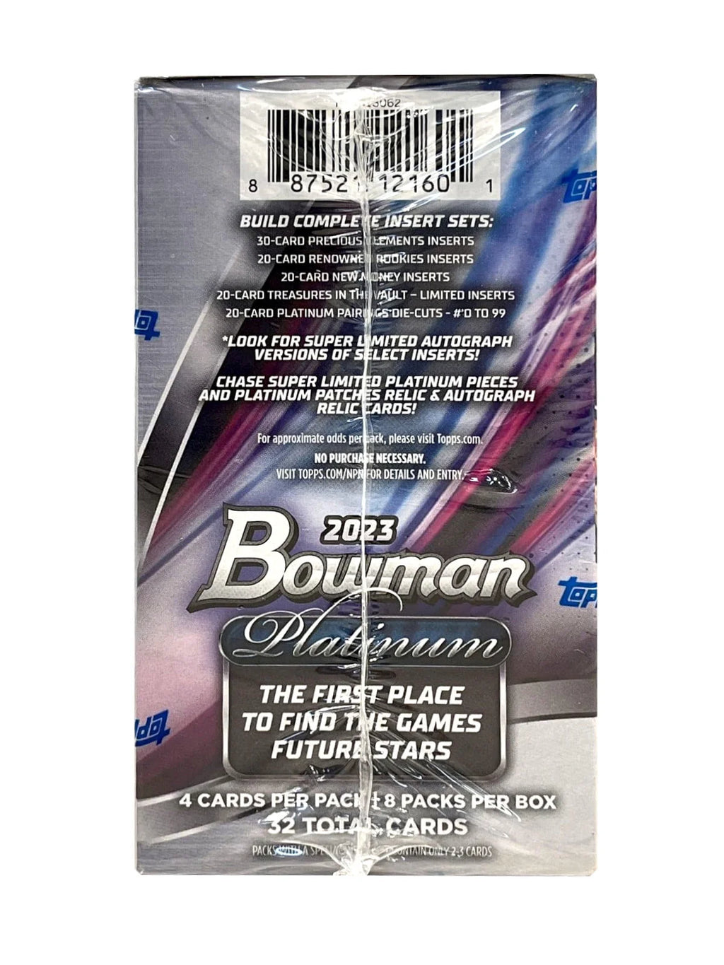 Bowman Platinum MLB Baseball Trading Cards Blaster Box V62186