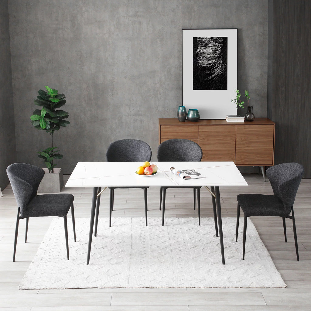 White Porcelain Top Dining Table M207246