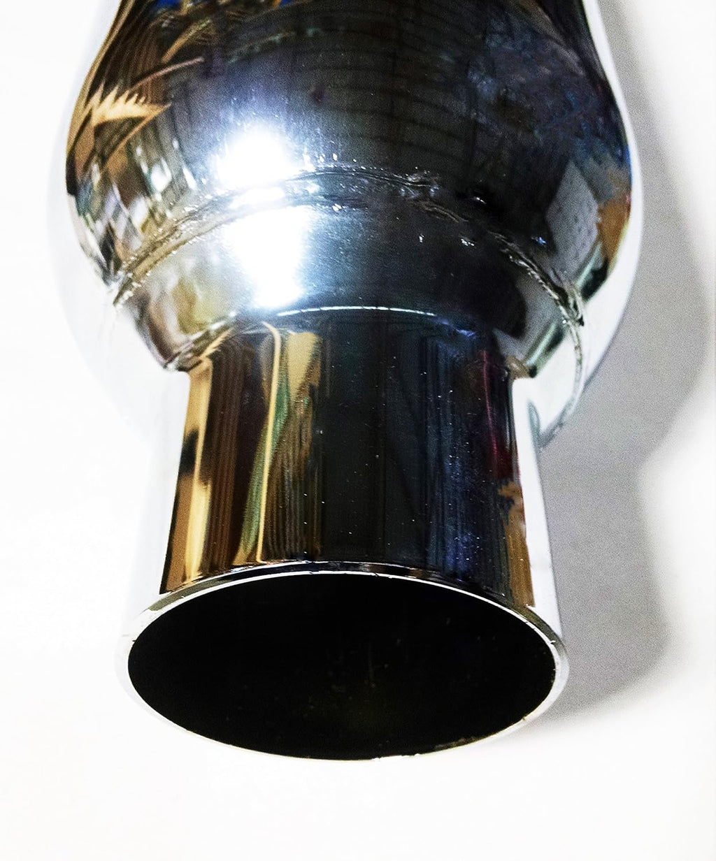 Chrome Slant Exhaust Tip 2.50" Inlet 6.00" Outlet 18.00" Long F88214