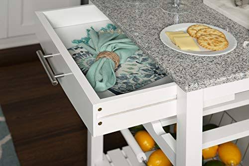 White Kitchen Island W5829