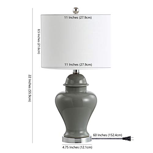 Set of 2 White Ceramic Table Lamps N9077
