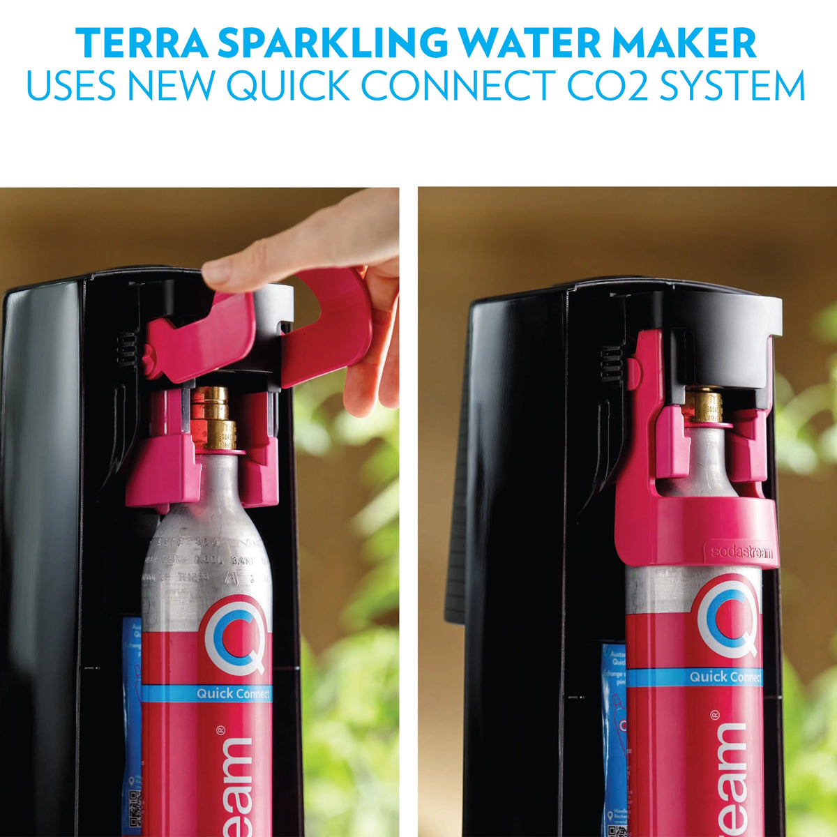 Sparkling Water Maker Bundle with CO2, 2 Bottles and 2 bubly Drops Flavoring H9606