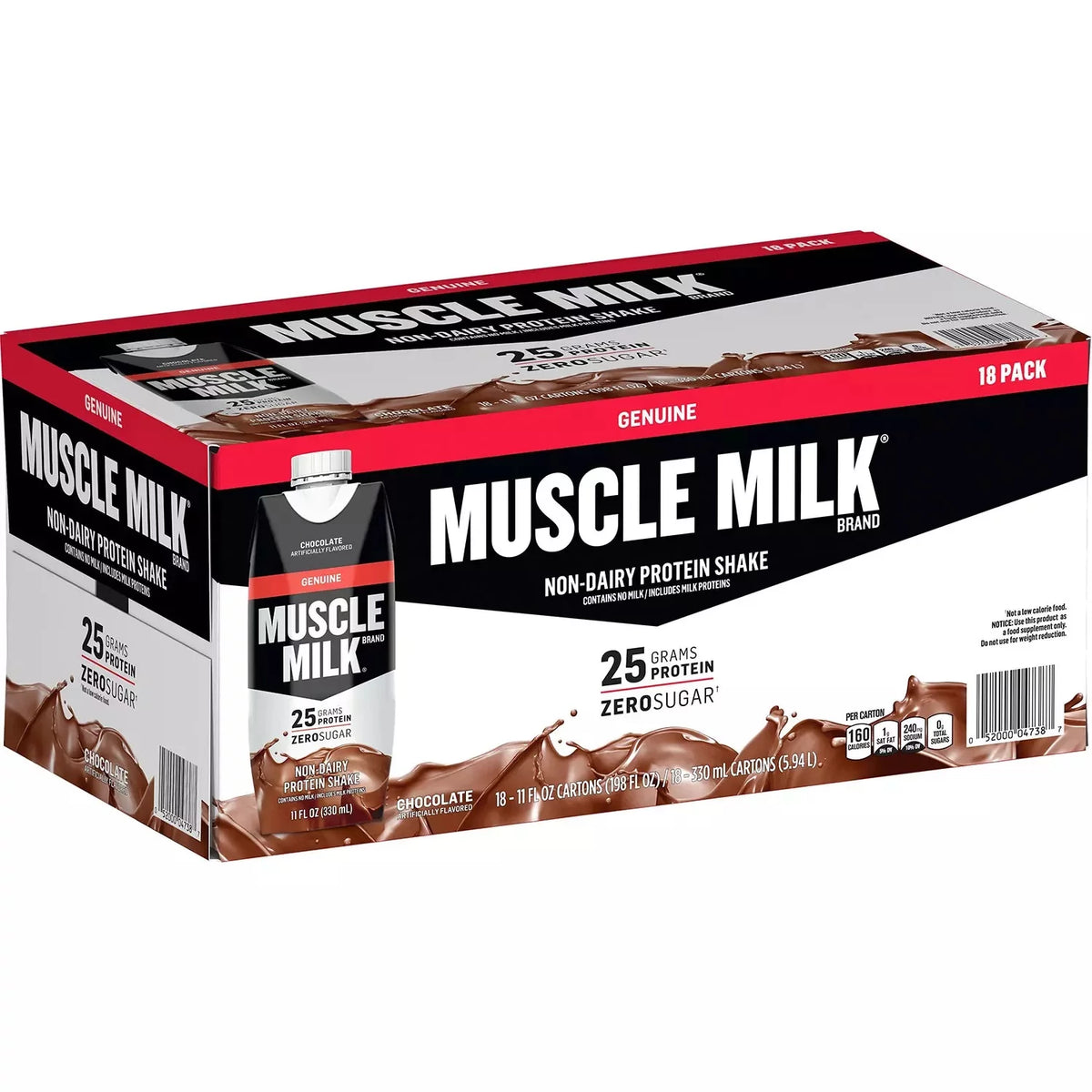 Chocolate Non-Dairy Protein Shake, 11 Fl Oz (18 Count) L6856