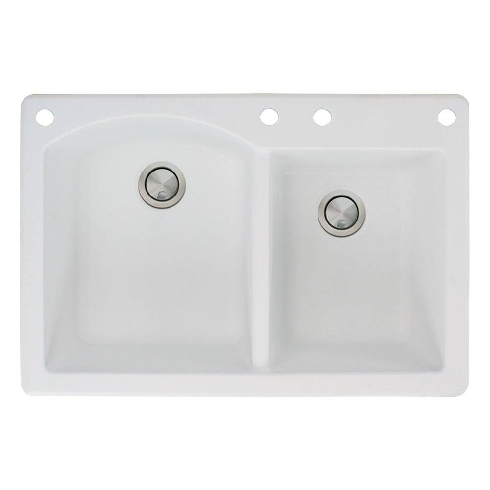 Granite 33-in Drop-In Kitchen Sink in Cafe Latte Z4206