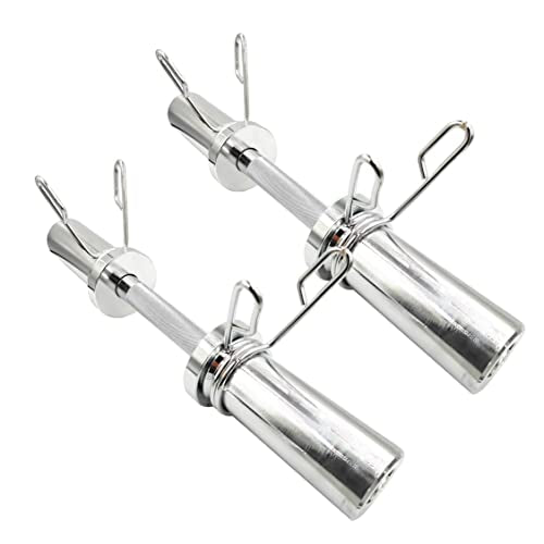 16" Olympic Dumbbell Handles, 150LBS Weight Capacity, 2 Pair Spring Collars G8381