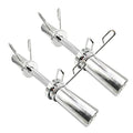 16" Olympic Dumbbell Handles, 150LBS Weight Capacity, 2 Pair Spring Collars G8381